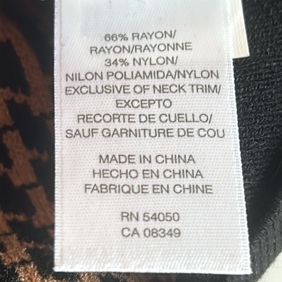 Jones New York Collection Houndstooth Button-Up Women's Caplet Sweater Size 3X - Picture 10 of 10